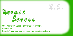margit seress business card